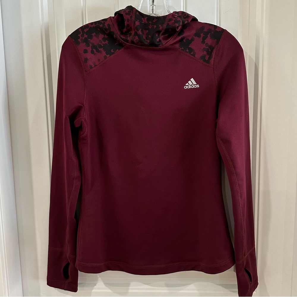 Adidas Clima Warm Pullover Hoodie Women’s Small Running Top